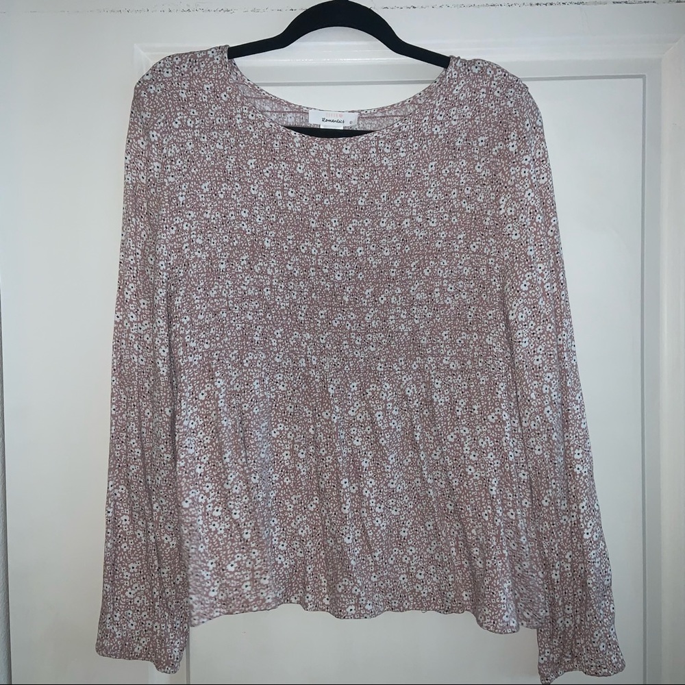 Floral long sleeved blouse
